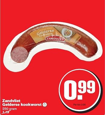 Aanbiedingen Zandvliet gelderse kookworst - Zandvliet - Geldig van 30/07/2014 tot 05/08/2014 bij Hoogvliet