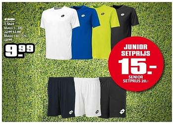 Aanbiedingen T-shirt maten s - xxl - Lotto - Geldig van 01/08/2014 tot 15/08/2014 bij Aktiesport