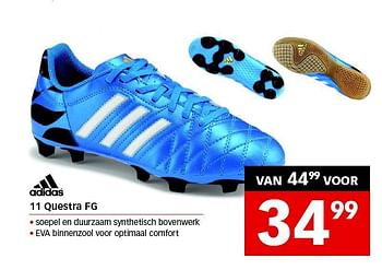 Aanbiedingen 11 questra fg - Adidas - Geldig van 01/08/2014 tot 24/08/2014 bij Sport 2000