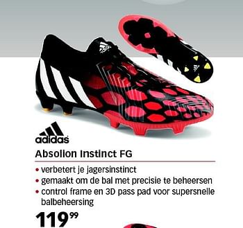 Aanbiedingen Absolion instinct fg - Adidas - Geldig van 01/08/2014 tot 24/08/2014 bij Sport 2000