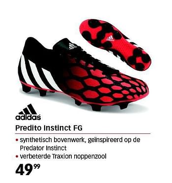 Aanbiedingen Predito instinct fg - Adidas - Geldig van 01/08/2014 tot 24/08/2014 bij Sport 2000
