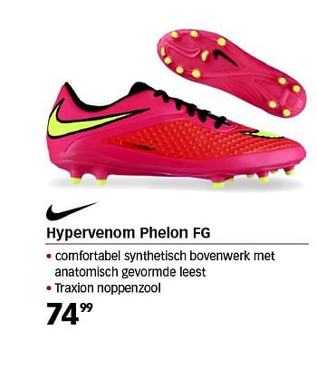 Aanbiedingen Hypervenom phelon fg - NIKE - Geldig van 01/08/2014 tot 24/08/2014 bij Sport 2000