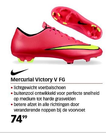 Aanbiedingen Mercurial victory v fg - NIKE - Geldig van 01/08/2014 tot 24/08/2014 bij Sport 2000