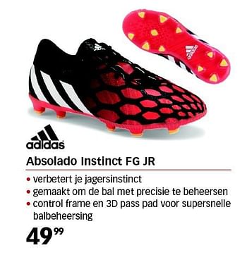 Aanbiedingen Absolado instinct fg jr - Adidas - Geldig van 01/08/2014 tot 24/08/2014 bij Sport 2000