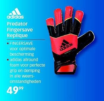Aanbiedingen Predator fingersave replique - Adidas - Geldig van 01/08/2014 tot 24/08/2014 bij Sport 2000