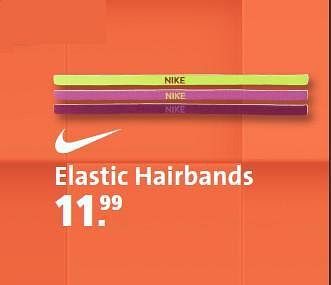 Aanbiedingen Elastic hairbands - NIKE - Geldig van 01/08/2014 tot 31/08/2014 bij Perry Sport