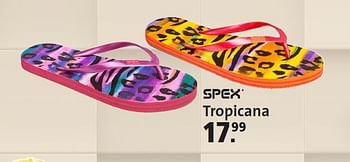 Aanbiedingen Tropicana - Spex - Geldig van 01/08/2014 tot 31/08/2014 bij Perry Sport
