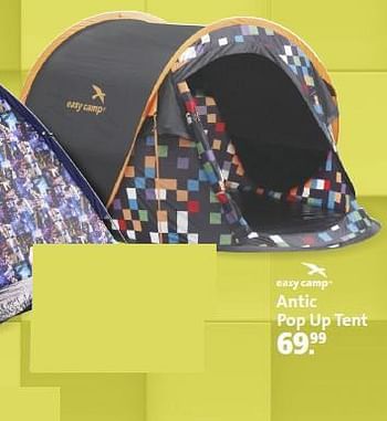 Aanbiedingen Antic pop up tent - Easy Camp - Geldig van 01/08/2014 tot 31/08/2014 bij Perry Sport