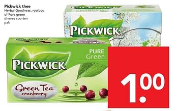Aanbiedingen Pickwick thee - Pickwick - Geldig van 03/08/2014 tot 09/08/2014 bij Deen Supermarkten