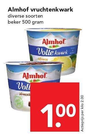 Aanbiedingen Almhof vruchtenkwark - Almhof - Geldig van 03/08/2014 tot 09/08/2014 bij Deen Supermarkten