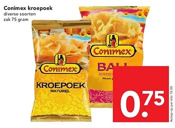 Aanbiedingen Conimex kroepoek - Conimex - Geldig van 03/08/2014 tot 09/08/2014 bij Deen Supermarkten