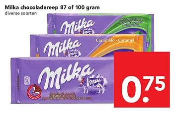 Aanbiedingen Milka chocoladereep - Milka - Geldig van 03/08/2014 tot 09/08/2014 bij Deen Supermarkten