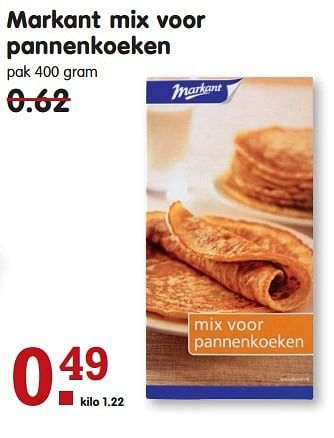 Aanbiedingen Markant mix voor pannenkoeken - Markant - Geldig van 03/08/2014 tot 09/08/2014 bij Em-té