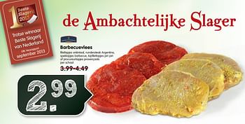 Aanbiedingen Barbecuevlees - Huismerk - Em-té - Geldig van 03/08/2014 tot 09/08/2014 bij Em-té