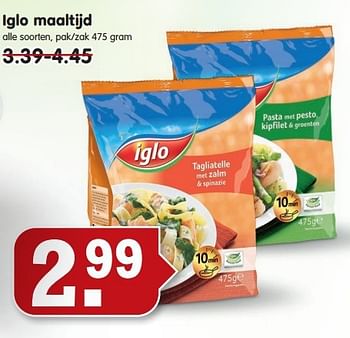 Aanbiedingen Iglo maaltijd - Iglo - Geldig van 03/08/2014 tot 09/08/2014 bij Em-té