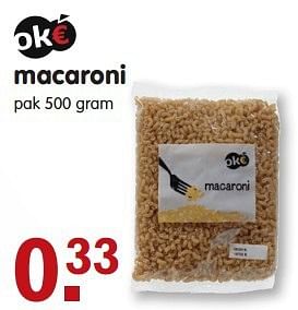 Aanbiedingen Macaroni - Oké - Geldig van 03/08/2014 tot 09/08/2014 bij Em-té
