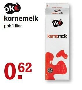 Aanbiedingen Karnemelk - Oké - Geldig van 03/08/2014 tot 09/08/2014 bij Em-té