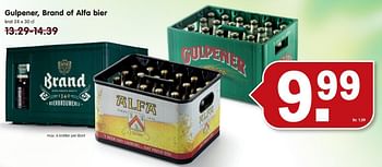 Aanbiedingen Gulpener, brand of alfa bier - Alfa - Geldig van 03/08/2014 tot 09/08/2014 bij Em-té