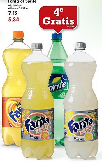 Aanbiedingen Fanta of sprite - Fanta - Geldig van 03/08/2014 tot 09/08/2014 bij Em-té