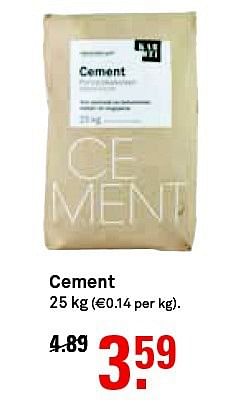 Aanbiedingen Cement - Huismerk Karwei - Geldig van 03/08/2014 tot 09/08/2014 bij Karwei
