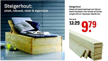 Aanbiedingen Steigerhout - Huismerk Karwei - Geldig van 03/08/2014 tot 09/08/2014 bij Karwei