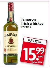 Aanbiedingen Jameson irish whiskey - Jameson - Geldig van 03/08/2014 tot 09/08/2014 bij Deka Markt