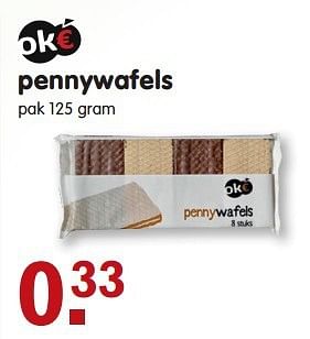 Aanbiedingen Pennywafels - Oké - Geldig van 03/08/2014 tot 09/08/2014 bij Em-té