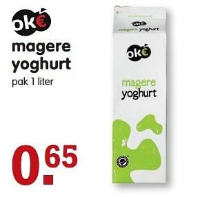 Aanbiedingen Magere yoghurt - Oké - Geldig van 03/08/2014 tot 09/08/2014 bij Em-té