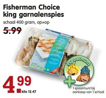 Aanbiedingen Fisherman choice king garnalenspies - Fisherman's Choice - Geldig van 03/08/2014 tot 09/08/2014 bij Em-té