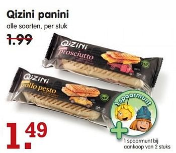 Aanbiedingen Qizini panini - Qizini - Geldig van 03/08/2014 tot 09/08/2014 bij Em-té