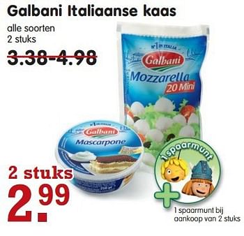 Aanbiedingen Galbani italiaanse kaas - Galbani - Geldig van 03/08/2014 tot 09/08/2014 bij Em-té