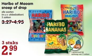 Aanbiedingen Haribo of maoam snoep of drop - Haribo - Geldig van 03/08/2014 tot 09/08/2014 bij Em-té