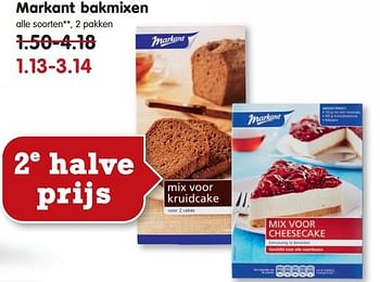Aanbiedingen Markant bakmixen - Markant - Geldig van 03/08/2014 tot 09/08/2014 bij Em-té