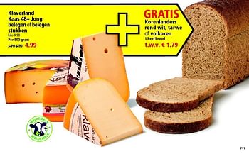 Aanbiedingen Klaverland kaas 48+ jong belegen of belegen stukken - Huismerk - Plus - Geldig van 03/08/2014 tot 09/08/2014 bij Plus