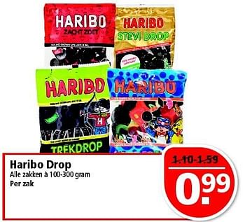 Aanbiedingen Haribo drop - Haribo - Geldig van 03/08/2014 tot 09/08/2014 bij Plus