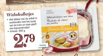 Aanbiedingen Witlofrolletjes - Chef select - Geldig van 04/08/2014 tot 09/08/2014 bij Lidl