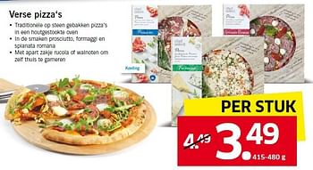 Aanbiedingen Verse pizza`s - Chef select - Geldig van 04/08/2014 tot 10/08/2014 bij Lidl