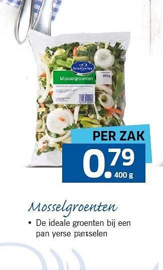 Aanbiedingen Mosselgroenten - Saladinettes - Geldig van 04/08/2014 tot 09/08/2014 bij Lidl