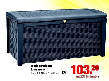 Aanbiedingen Opbergbox borneo - Keter - Geldig van 04/08/2014 tot 10/08/2014 bij Praxis