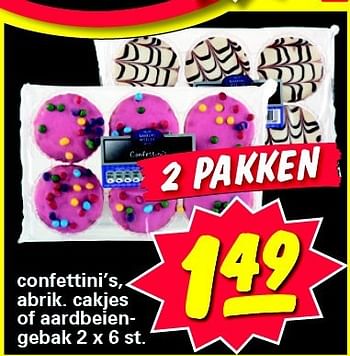 Aanbiedingen Confettini`s,abrik. cakjes of aardbeiengebak - Huismerk - Nettorama - Geldig van 04/08/2014 tot 10/08/2014 bij Nettorama