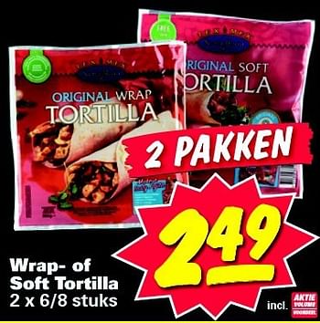 Aanbiedingen Wrap of soft tortilla - Santa Maria - Geldig van 04/08/2014 tot 10/08/2014 bij Nettorama