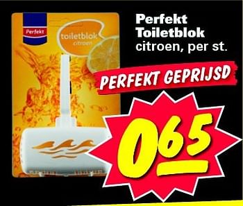 Aanbiedingen Perfekt toiletblok - Perfekt - Geldig van 04/08/2014 tot 10/08/2014 bij Nettorama