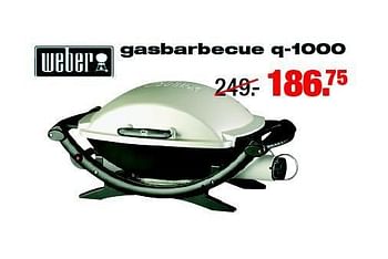 Aanbiedingen Gasbarbecue q-1000 - Weber - Geldig van 04/08/2014 tot 10/08/2014 bij Praxis