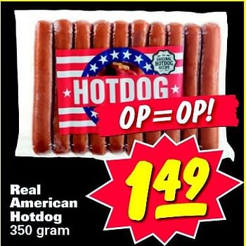 Aanbiedingen Real american hotdog - Huismerk - Nettorama - Geldig van 04/08/2014 tot 10/08/2014 bij Nettorama