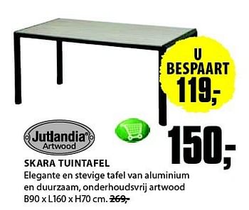 Aanbiedingen Skara tuintafel - Jutlandia - Geldig van 04/08/2014 tot 17/08/2014 bij Jysk