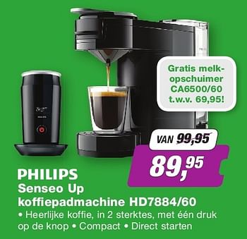 Aanbiedingen Philips senseo up koffiepadmachine hd7884-60 - Philips - Geldig van 04/08/2014 tot 17/08/2014 bij ElectronicPartner