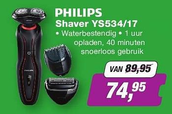 Aanbiedingen Philips shaver ys534-17 - Philips - Geldig van 04/08/2014 tot 17/08/2014 bij ElectronicPartner