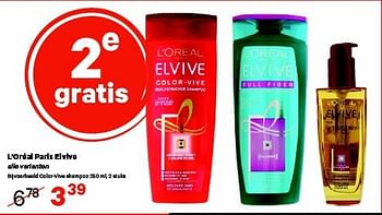 Aanbiedingen L`oréal paris elvive alle varianten - L'Oreal Paris - Geldig van 04/08/2014 tot 17/08/2014 bij Etos