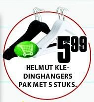 Aanbiedingen Helmut kledinghangers pak met 5 stuks - Huismerk - Jysk - Geldig van 04/08/2014 tot 17/08/2014 bij Jysk