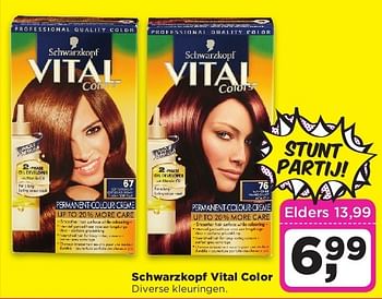 Aanbiedingen Schwarzkopf vital color - Schwartzkopf - Geldig van 05/08/2014 tot 11/08/2014 bij Dirx Drogisterijen